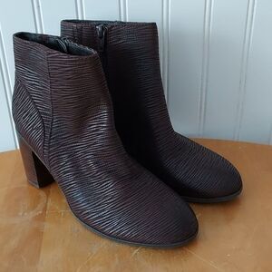 Salvia‎ Apple Rodeo Cafe Brown Heeled Ankle Boots Sz 6 37 NWOT